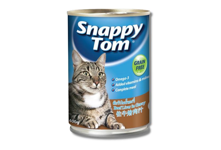 Snappy Tom - Pate Cho Mèo 400g (Gan Bò - Gravy)