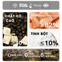 Tebcity E1 - Hạt Mèo 1.5kg (Hỗn Hợp Cá, Thỏ & Topping Gà)