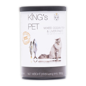 King's Pet - Pate Mèo 380g (Hỗn Hợp Cá)
